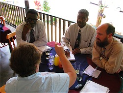 Meeting with Namikango Maternity Hospital staff